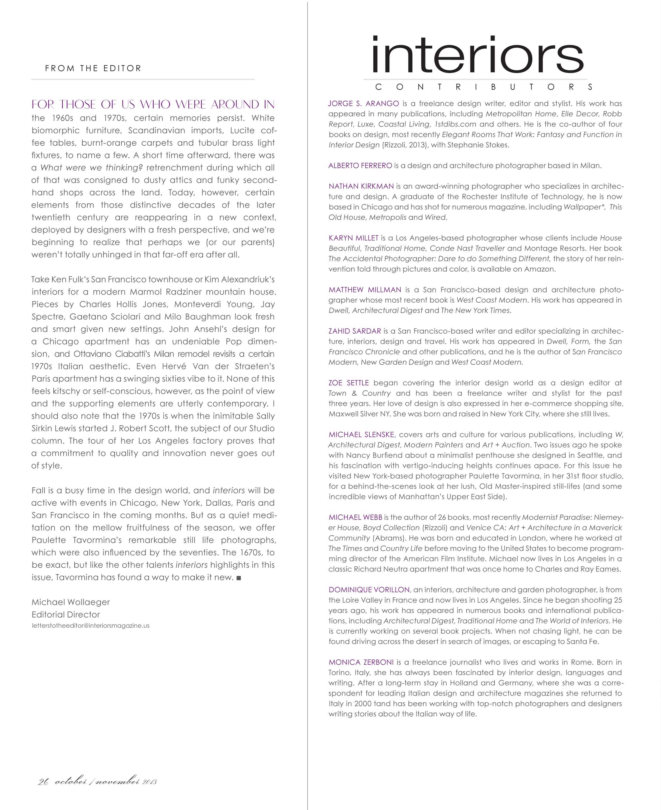Interiors October November 2013 Page 26